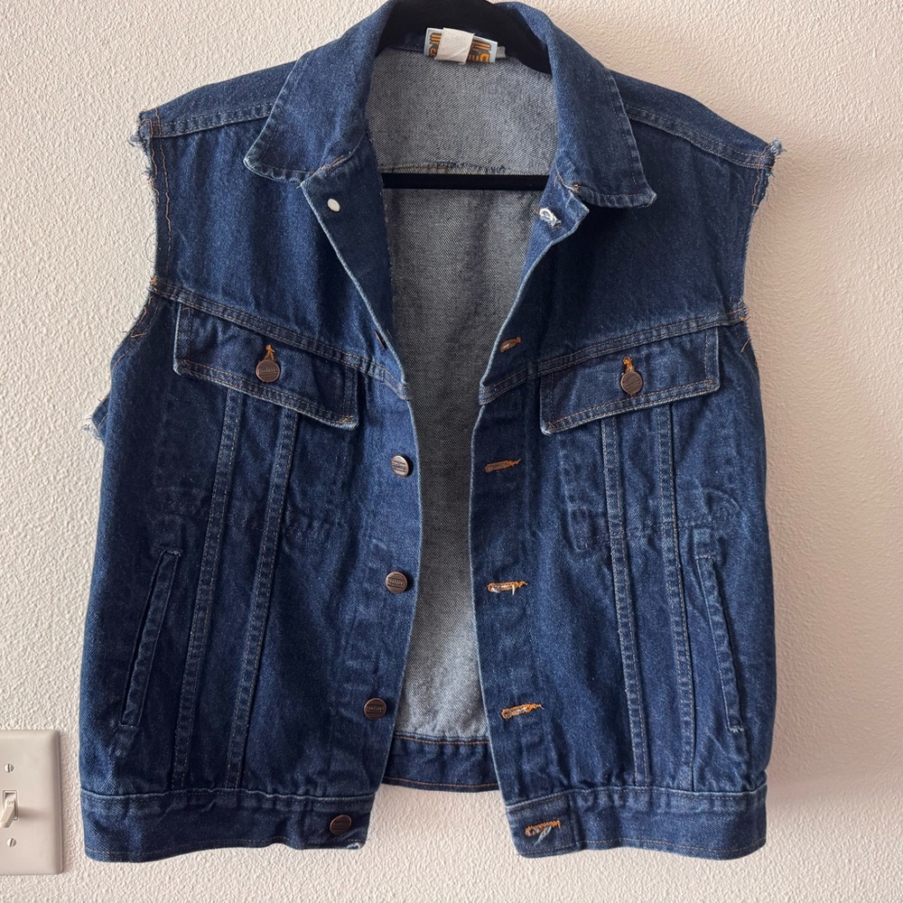 Dickies Denim 100% Cotton Demin Vest Size L